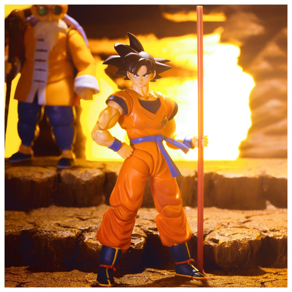 Figura de Dragon Ball Z SH Figuarts Goku + Baculo Sagrado