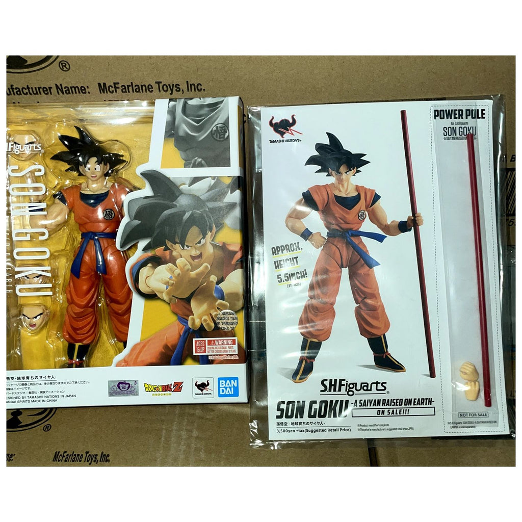 Figura de Dragon Ball Z SH Figuarts Goku + Baculo Sagrado