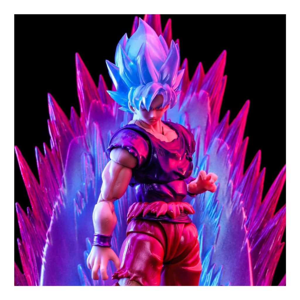 SDCC 2021 SH Figuarts SSJ God Goku Kaio-Ken Blue Evento