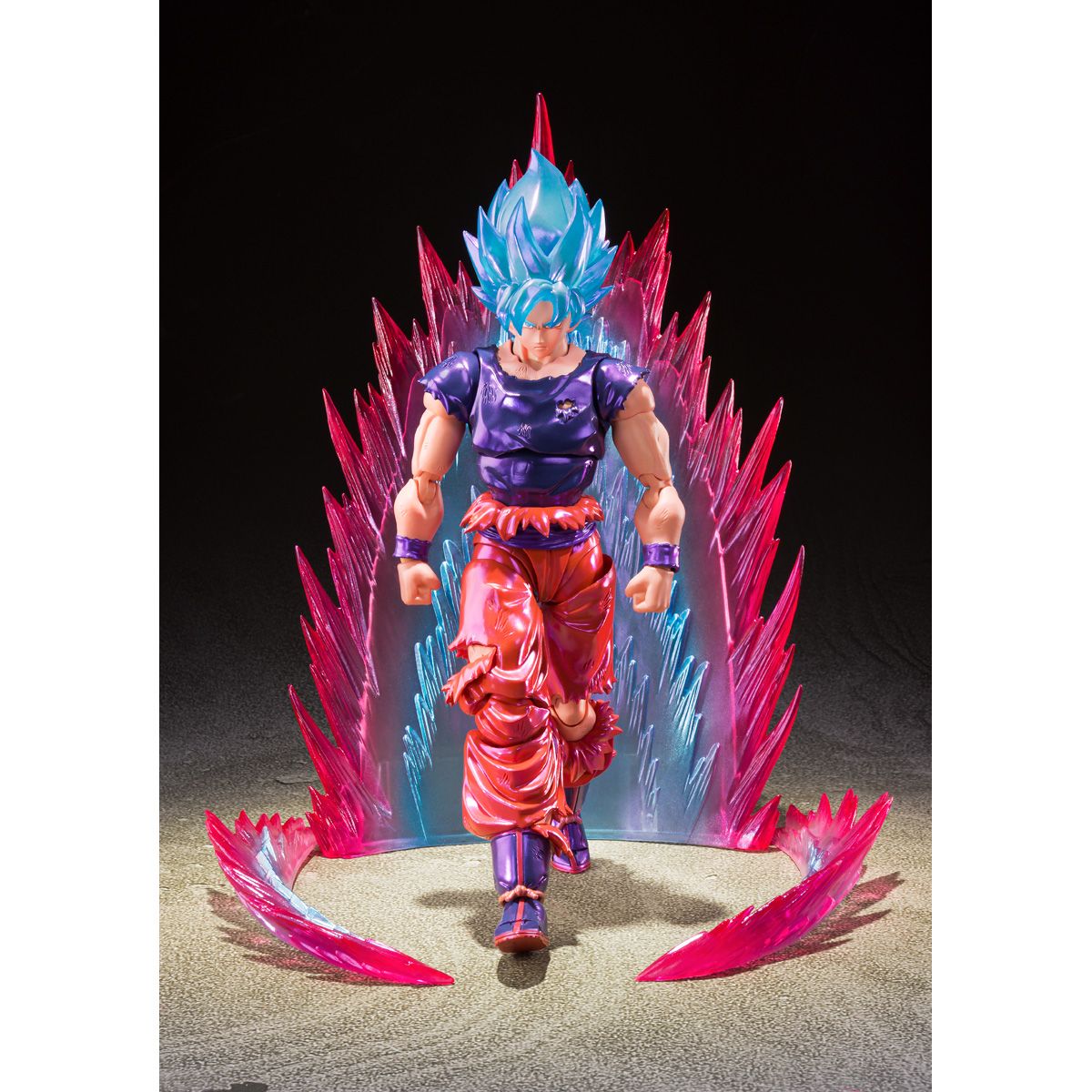 SDCC 2021 SH Figuarts SSJ God Goku Kaio-Ken Blue Evento