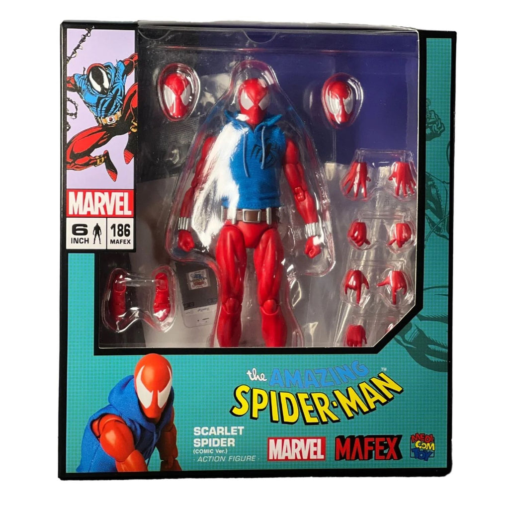 Marvel MAFEX 186 Scarlet Spider Version Comic Spiderman