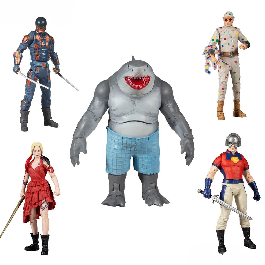 Set Escuadron DC King Shark Set 4 Rey Tiburon Mcfarlane