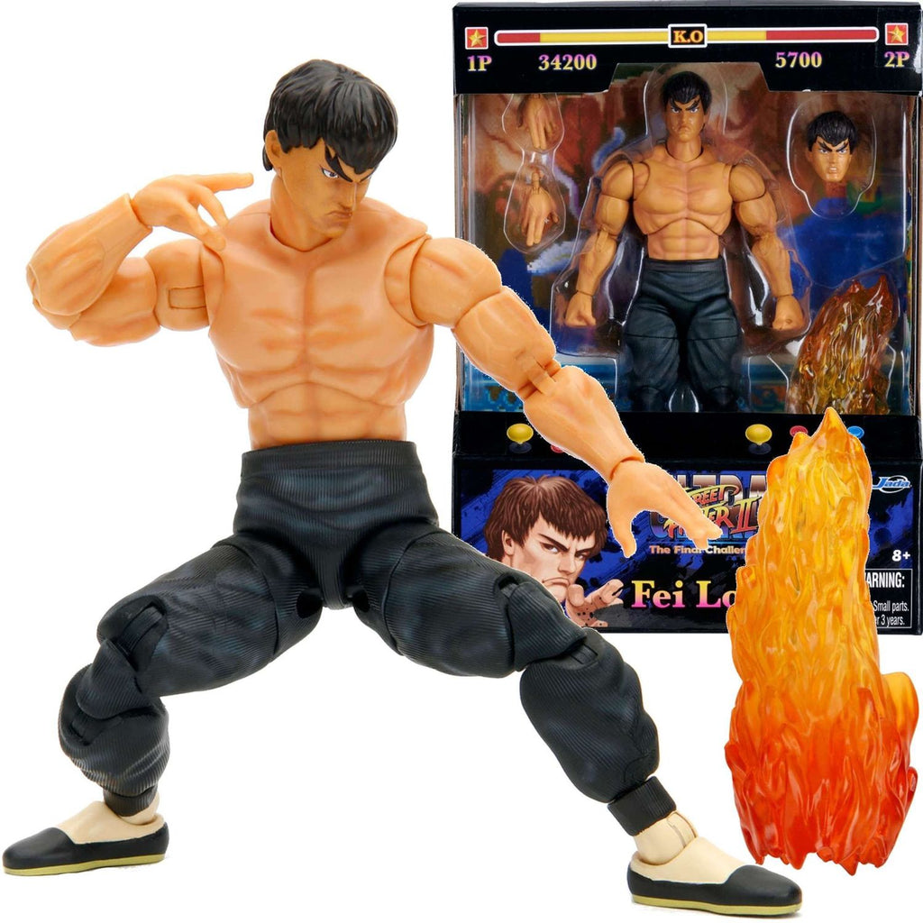 Figura Accion Ultra Street Fighter II  Fei Long Jada Toys