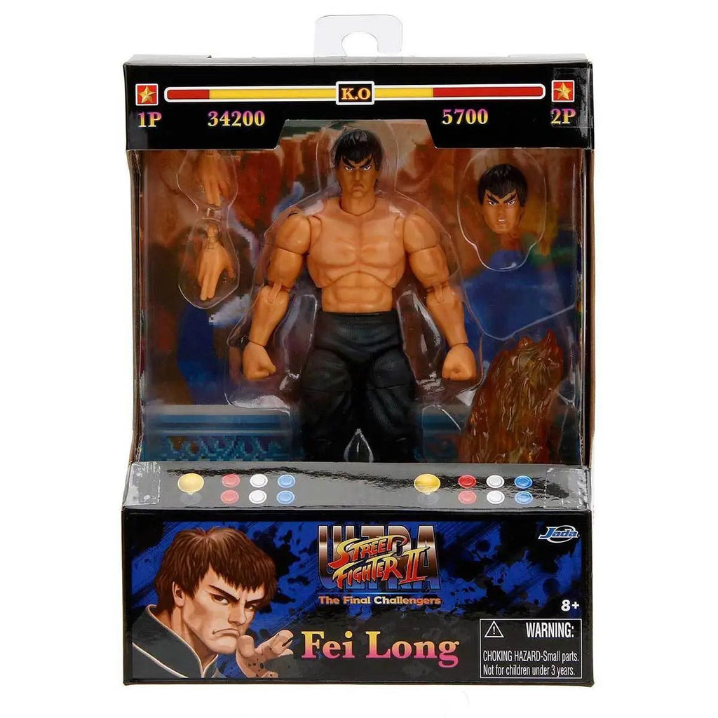 Figura Accion Ultra Street Fighter II  Fei Long Jada Toys