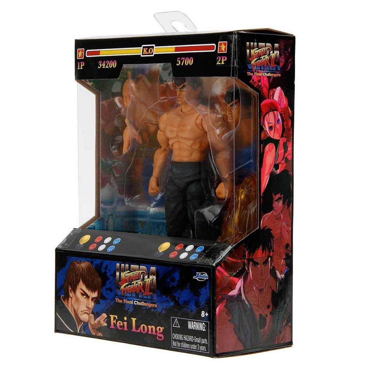 Figura Accion Ultra Street Fighter II  Fei Long Jada Toys