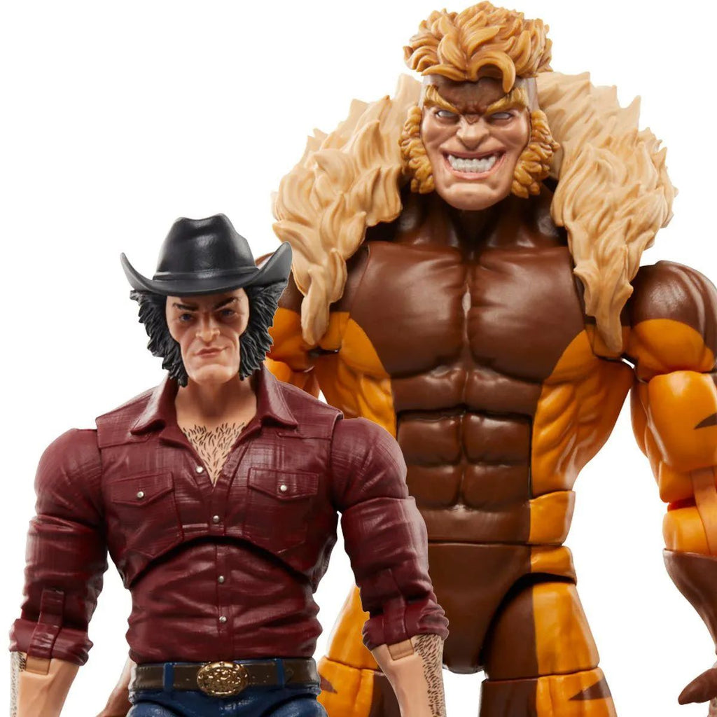 Figura Wolverine 50th Marvel Legends Logan And Sabretooth