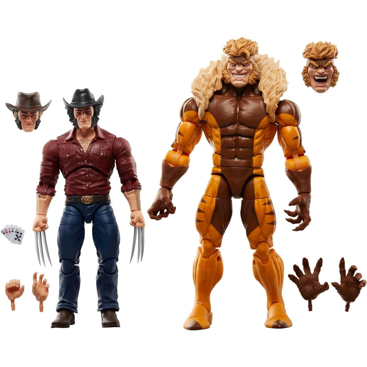 Figura Wolverine 50th Marvel Legends Logan And Sabretooth