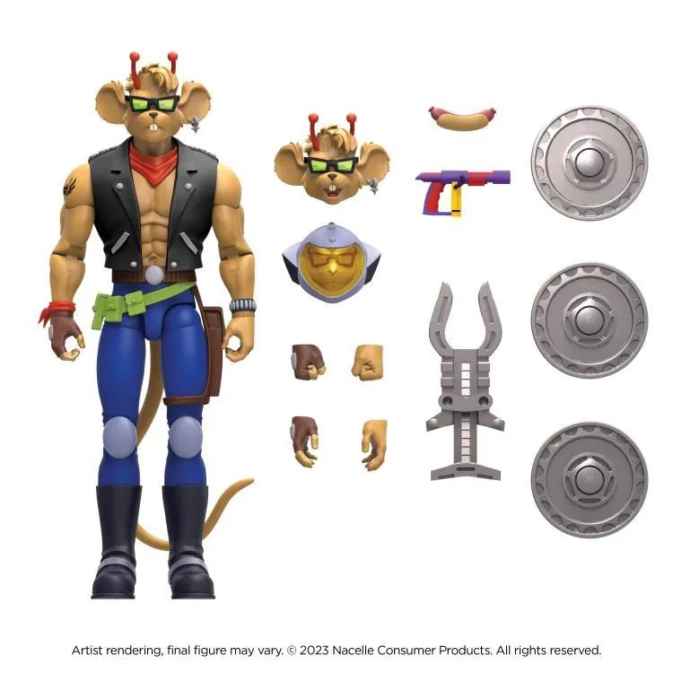 Figura Moto Ratones de Martes Biker Mice From Mars Throttle