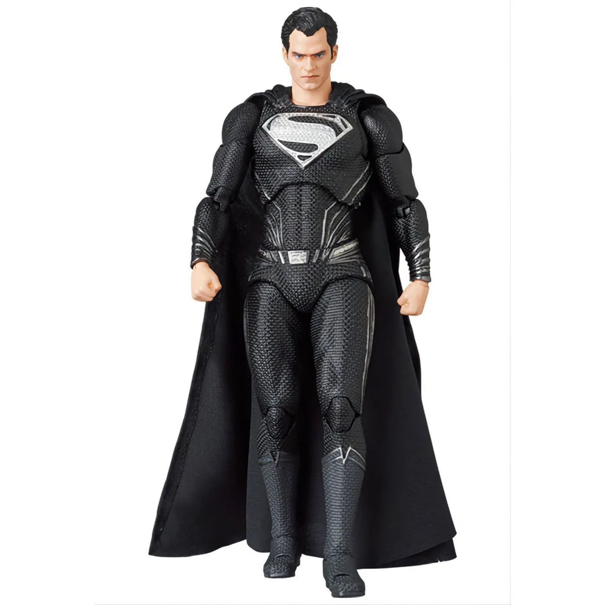 Figura Justice League MAFEX 174 Superman Black Suit Zack Snyders Vr