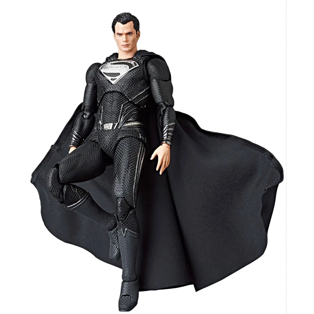 Figura Justice League MAFEX 174 Superman Black Suit Zack Snyders Vr