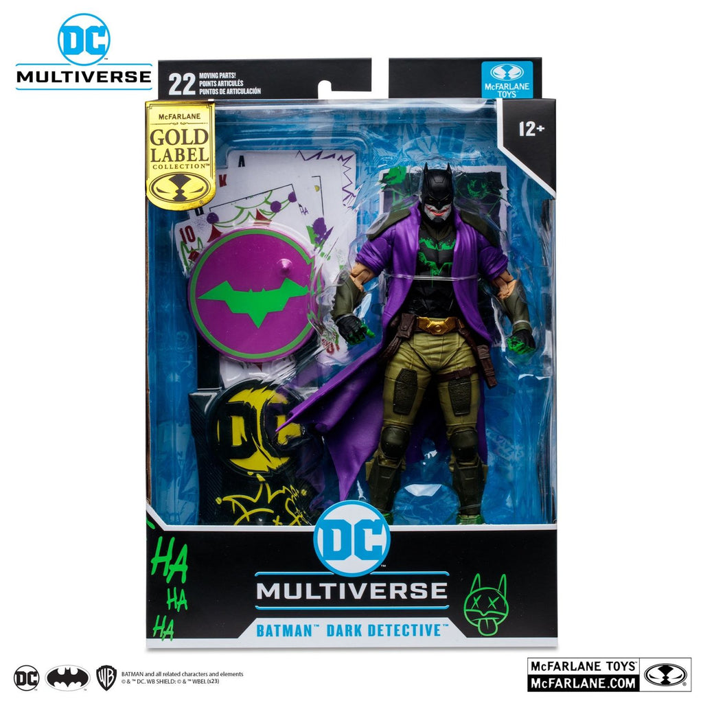 Batman Dark Detective Jokerized Gold Label Mcfarlane