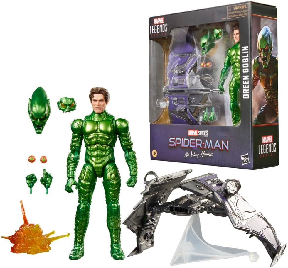 Figura Spider-Man Marvel Legends Deluxe Green Goblin Duende Verde