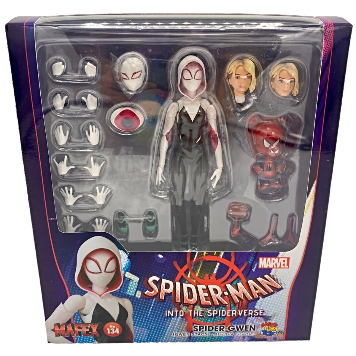 Spiderman Spider-verse Mafex 134 Spider-gwen & Spider-ham