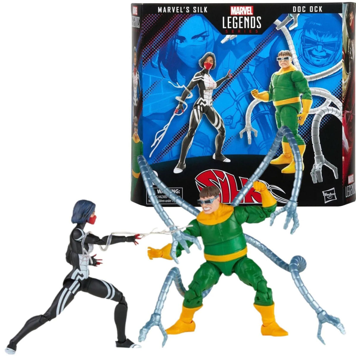 Spider-Man 60th Marvel Legends Silk and Dr Octopus Spiderman