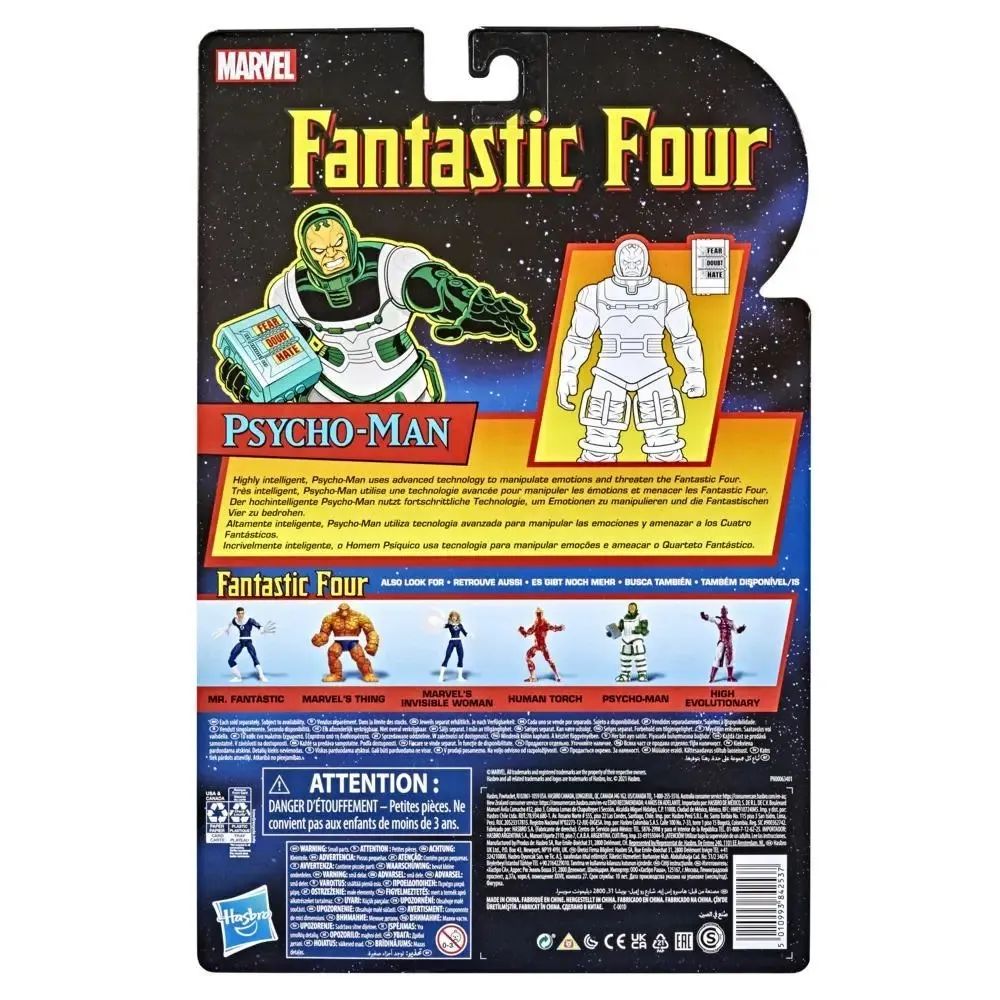 Los 4 Fantasticos Retro Marvel Legends Psycho-Man