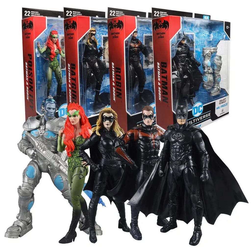 Pack Batman & Robin Movie Poison Batgirl Baf Mr Freeze Set 4
