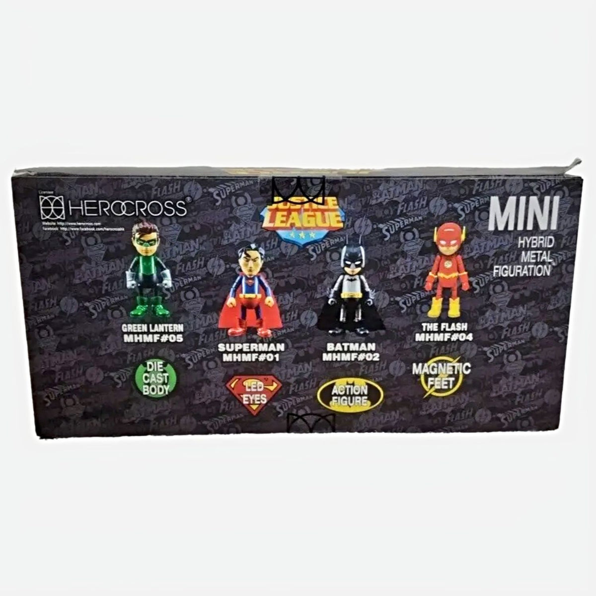 Pack Hybrid Metal Justice League Mini Superman Flash Batman