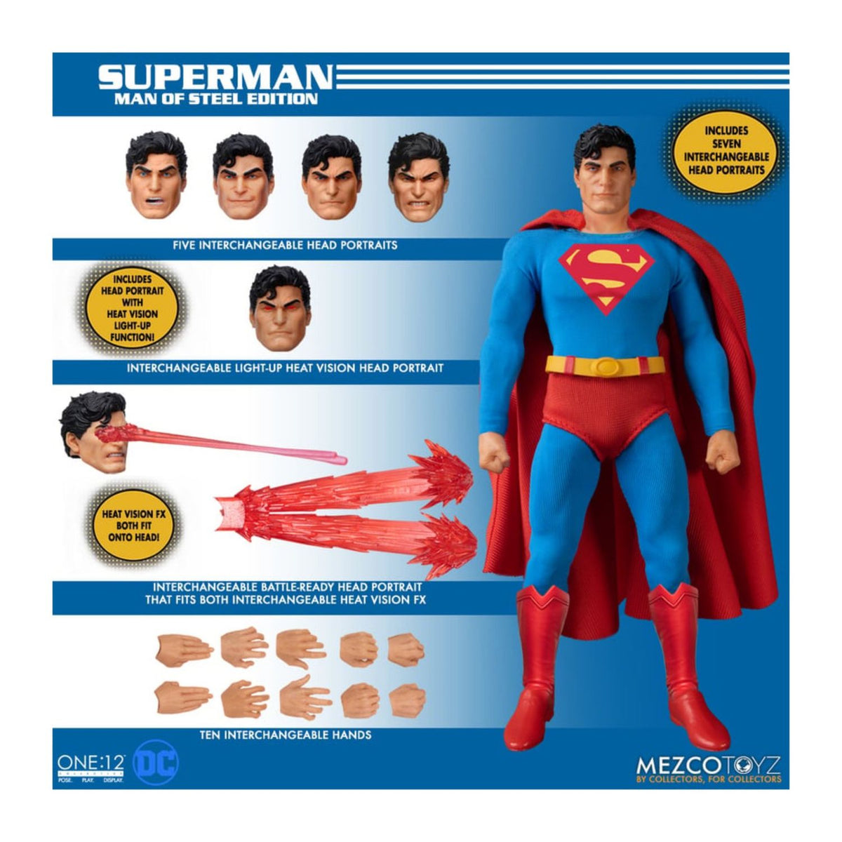One12 Collective Superman Man of Steel Edition Mezco