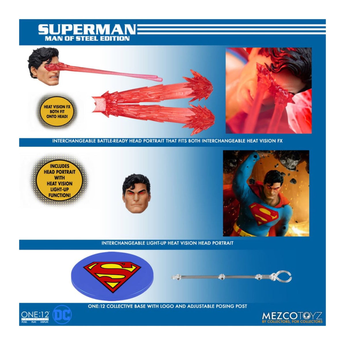 One12 Collective Superman Man of Steel Edition Mezco