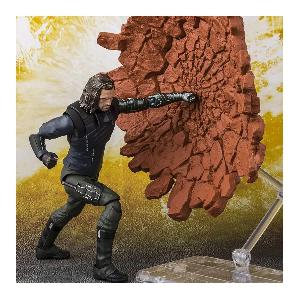 Avengers Infinity War SH Figuarts Bucky con Efecto Tierra