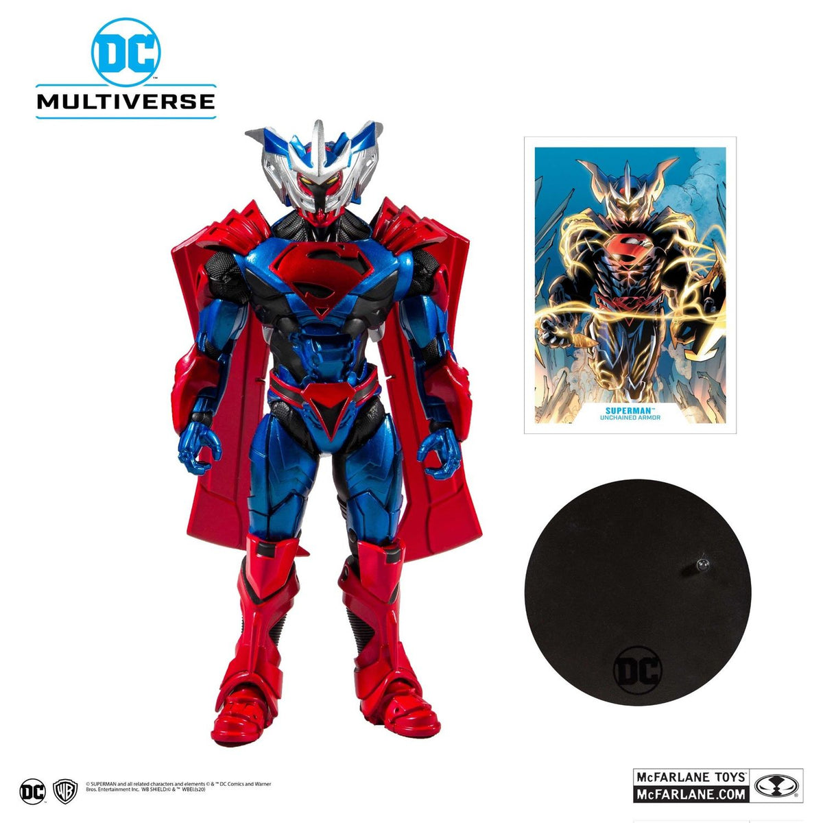 Figura DC Multiverse Superman Unchained Armor Mcfarlane
