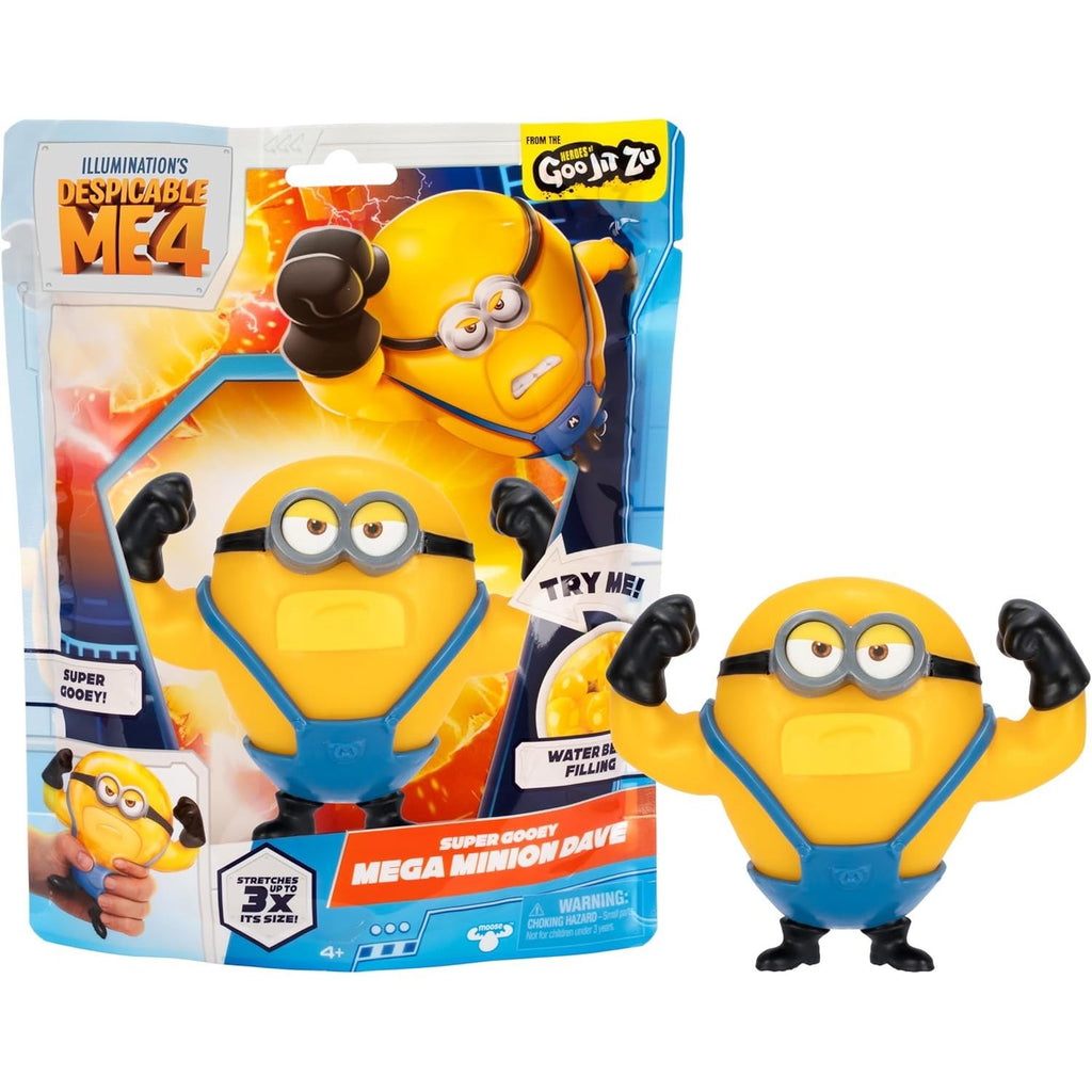 Super Squishy Mega Dave Mi Villano Favorito Mega Minions Goo Jit Zu