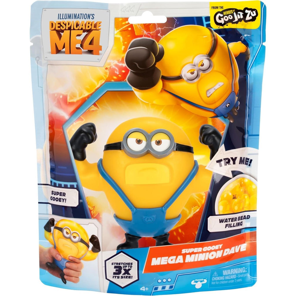 Super Squishy Mega Dave Mi Villano Favorito Mega Minions Goo Jit Zu