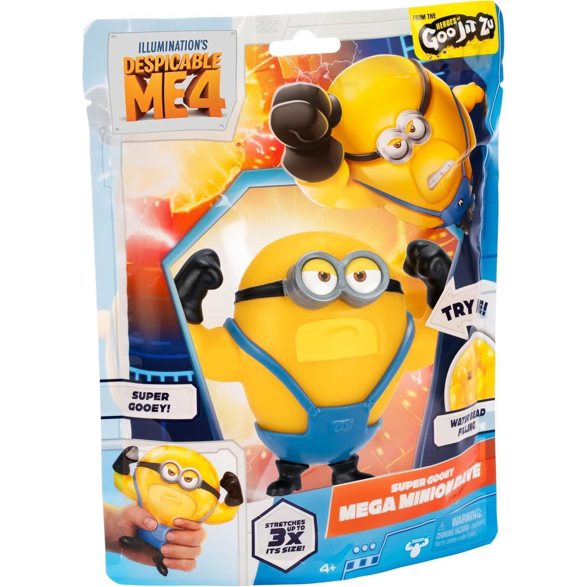 Super Squishy Mega Dave Mi Villano Favorito Mega Minions Goo Jit Zu