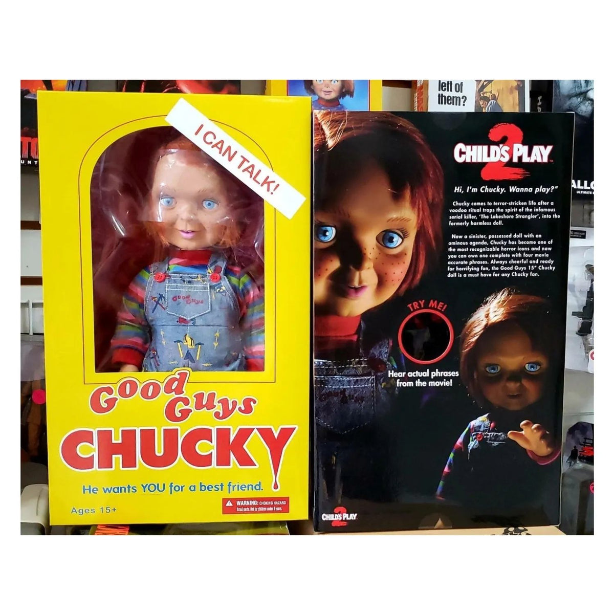 Chucky Good Guy Mezco Childs Play Altura 38cm y Habla Buen Chico