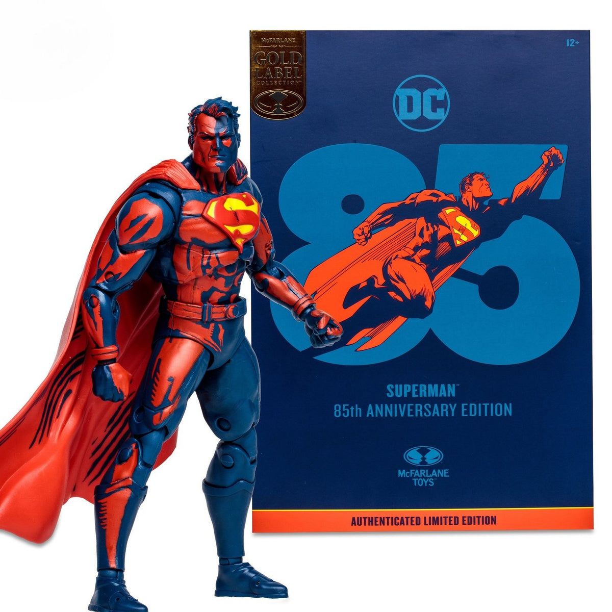 Sdcc 2023 Exclusive Superman Red & Blue Gold Label Mcfarlane