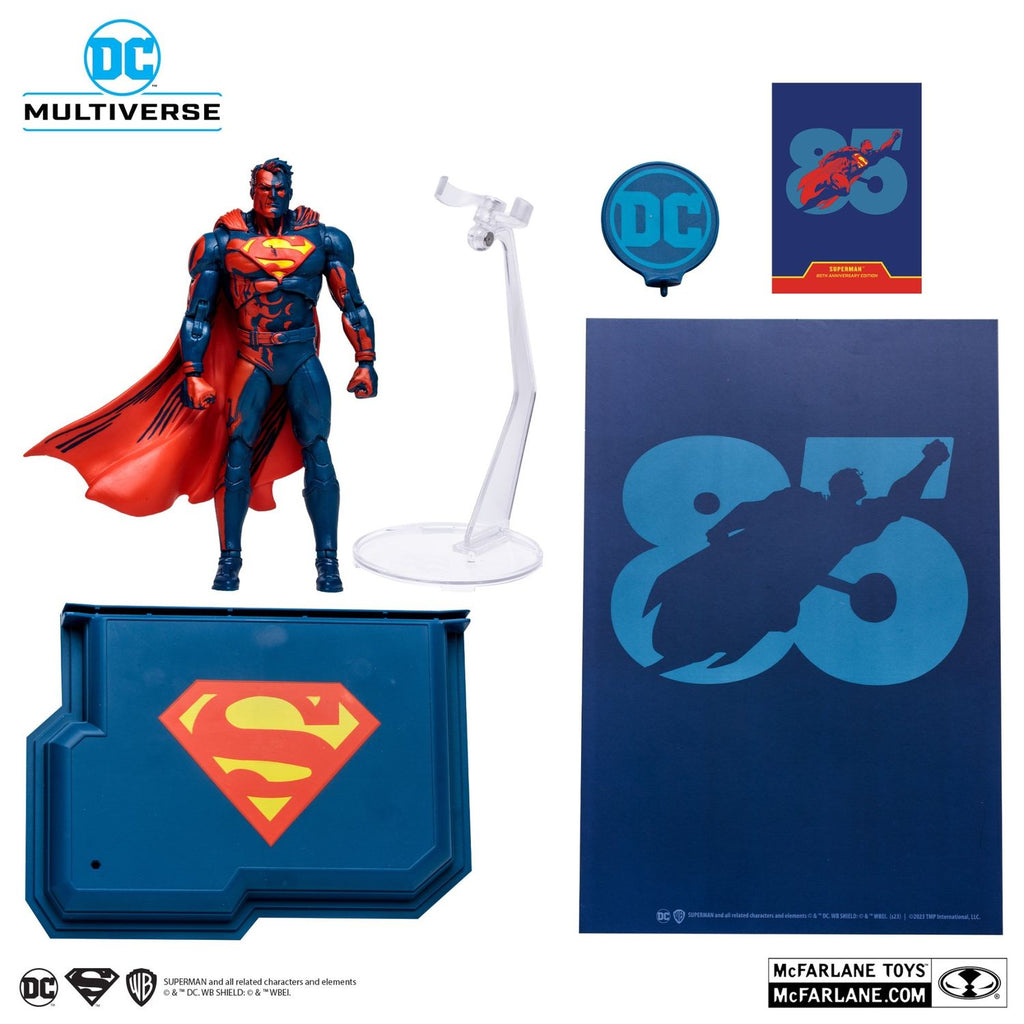 Sdcc 2023 Exclusive Superman Red & Blue Gold Label Mcfarlane