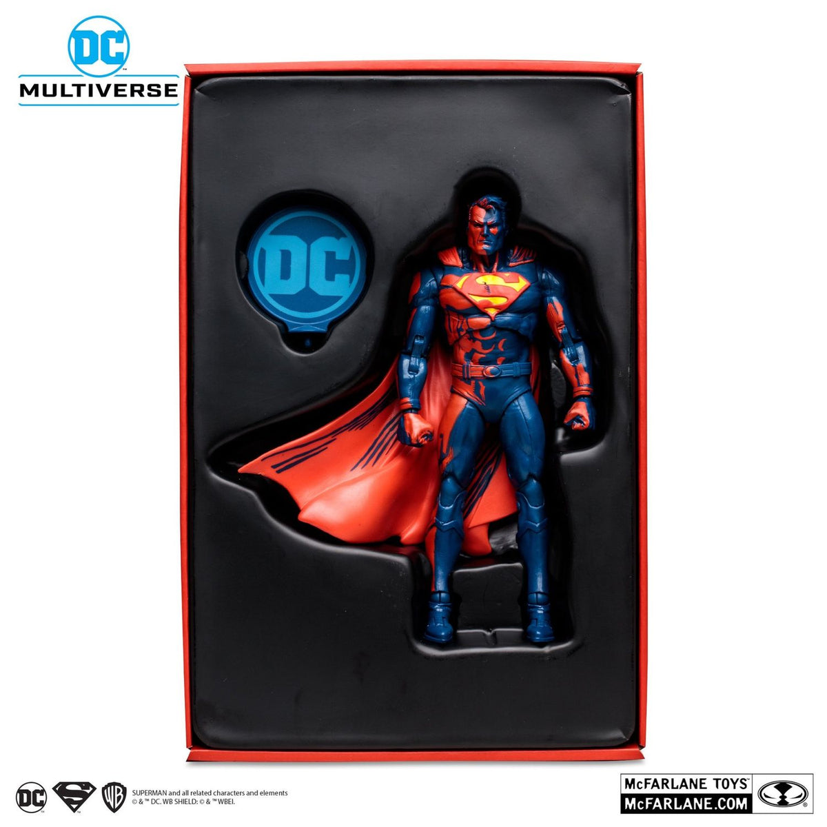 Sdcc 2023 Exclusive Superman Red & Blue Gold Label Mcfarlane
