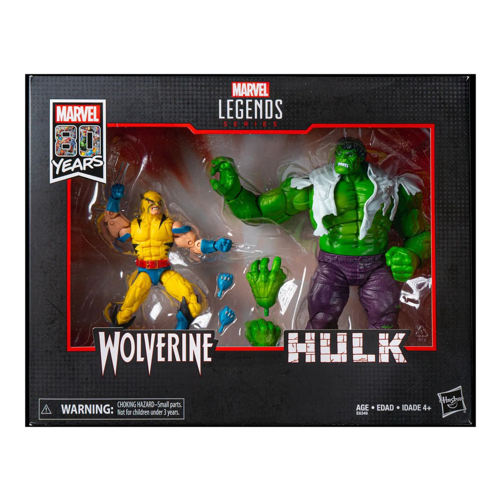 80th Anniversary Marvel Legends Hulk Vs Wolverine Two-Pack