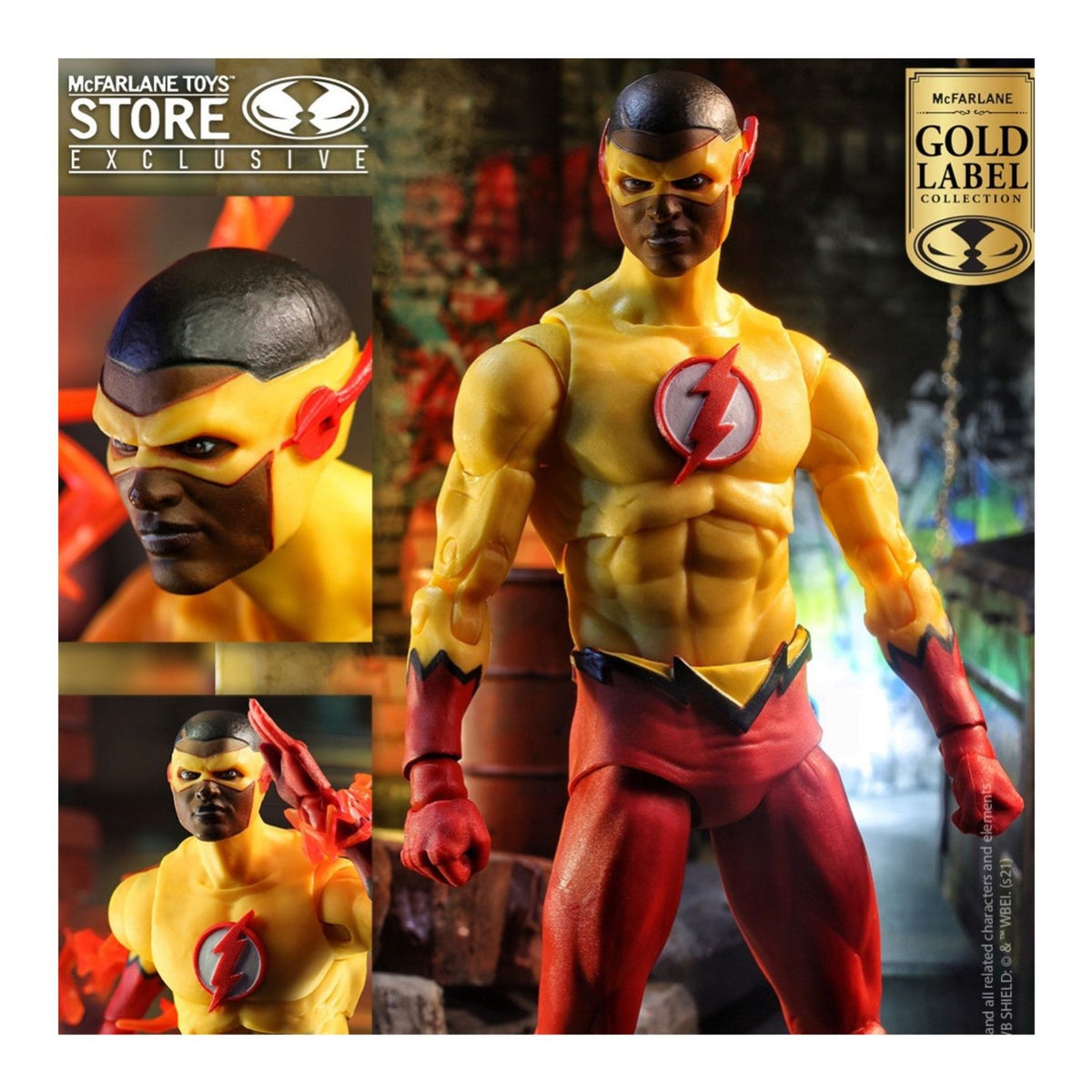 KID FLASH DC REBIRTH MCFARLANE GOLD LABEL