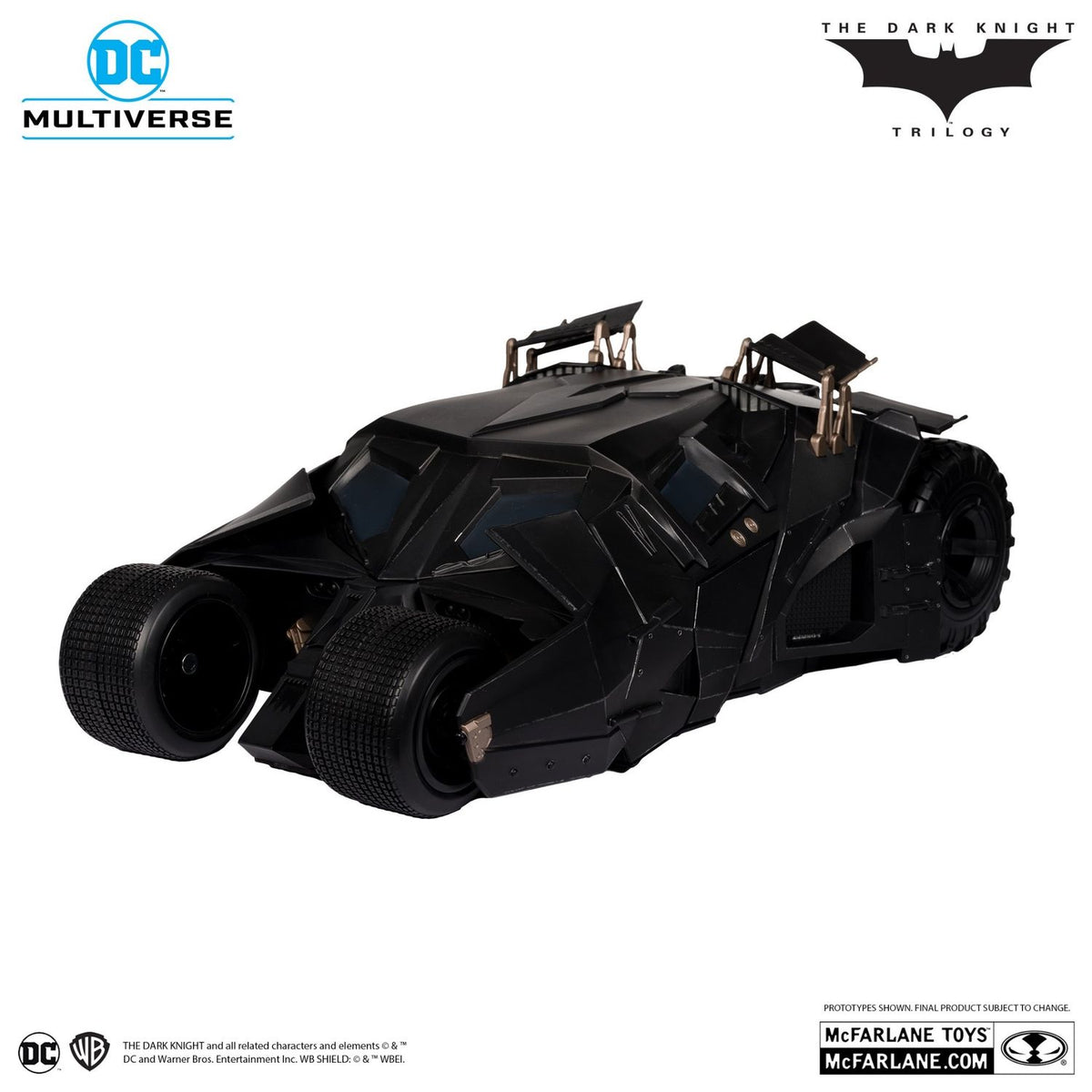 Lucius Fox & Tumbler Batmobile Gold Label Mcfarlane Batman