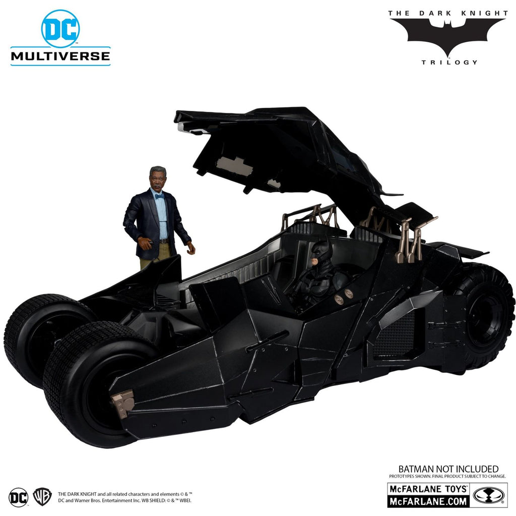 Lucius Fox & Tumbler Batmobile Gold Label Mcfarlane Batman
