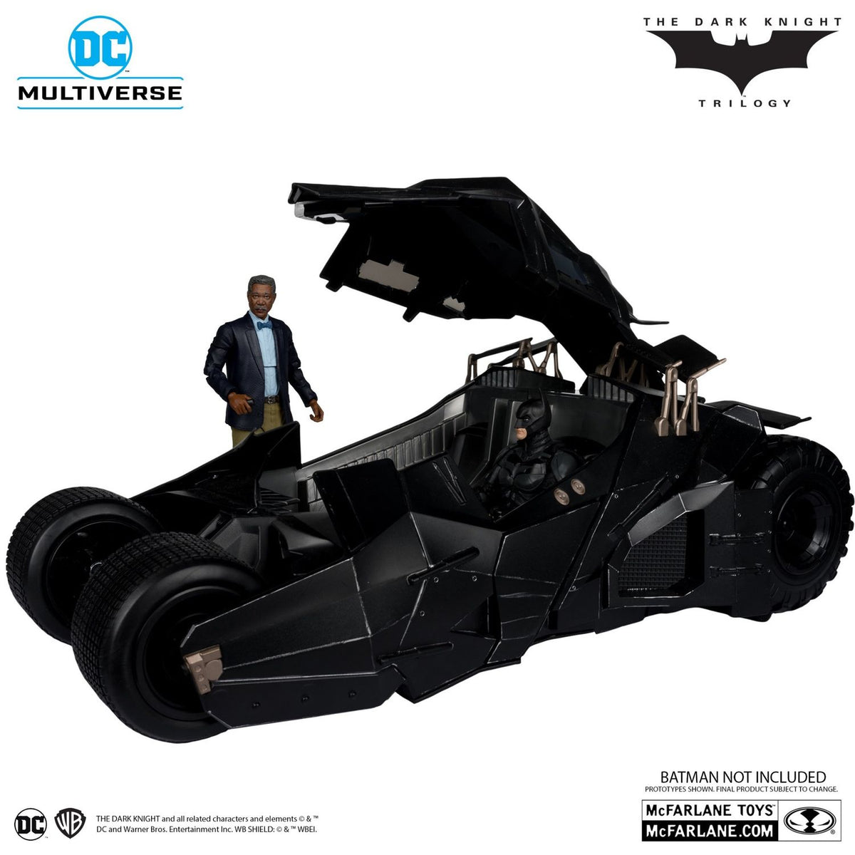 Lucius Fox & Tumbler Batmobile Gold Label Mcfarlane Batman