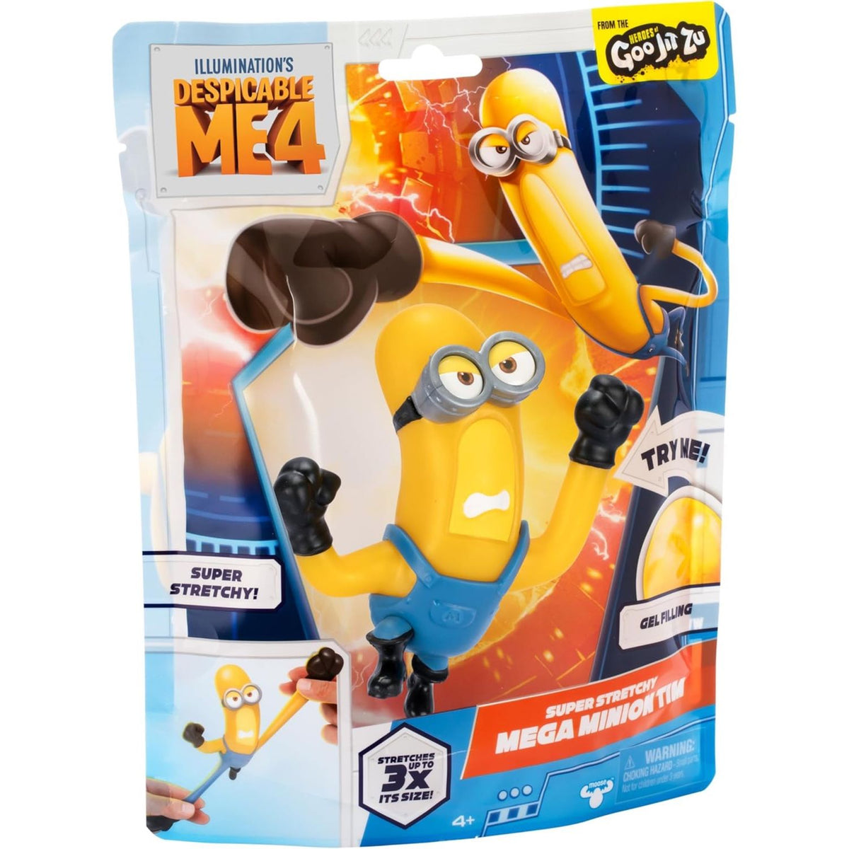 Mega Minion Super Squishy Mega Tim Villano Favorito Minions Goo Jit Zu