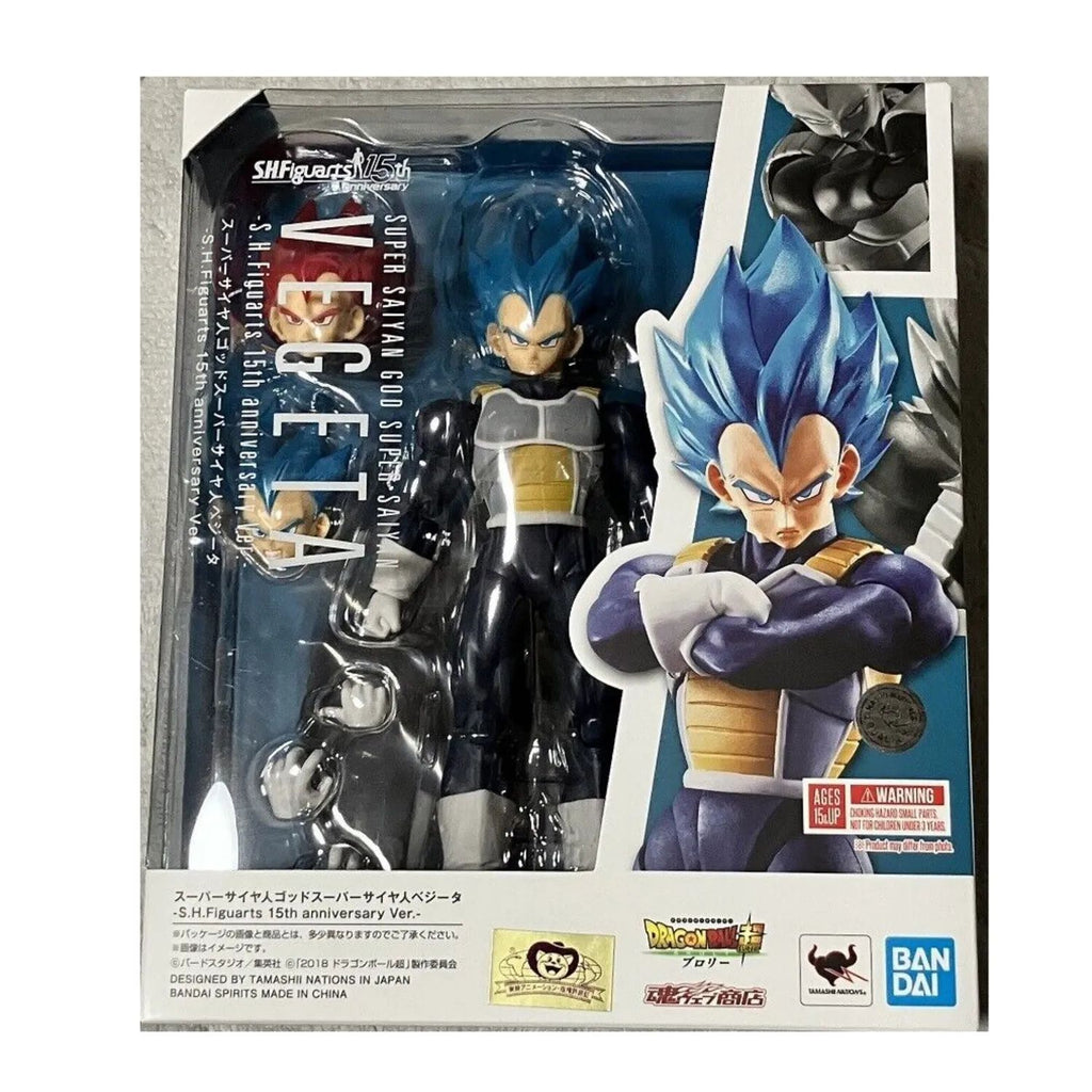 Dragon Ball Super SH Figuarts Vegeta God Blue & Red 15th