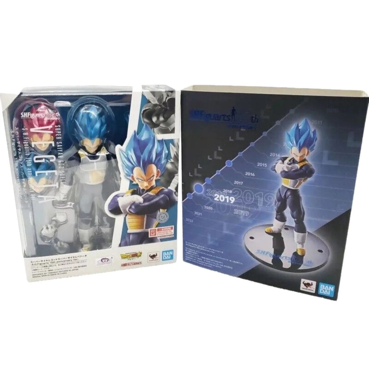 Dragon Ball Super SH Figuarts Vegeta God Blue & Red 15th