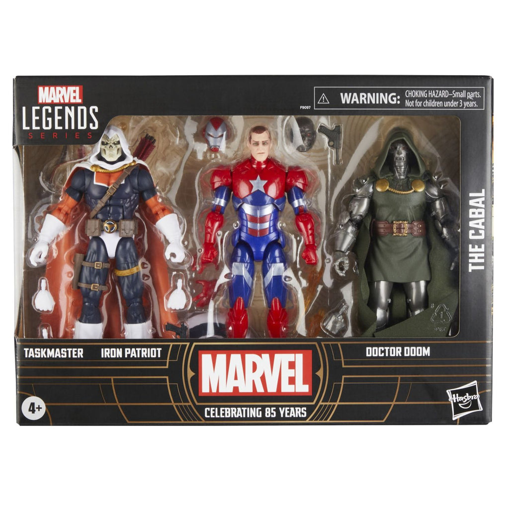 Pack 3 Figuras Marvel Legends Taskmaster Iron Patriot & Doctor Doom
