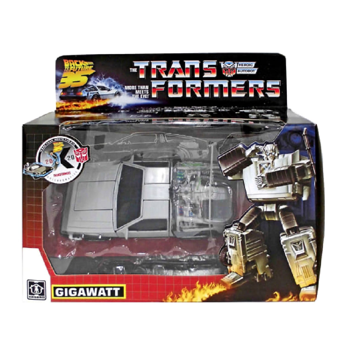 Delorean Back to the Future x Transformers Gigawatt