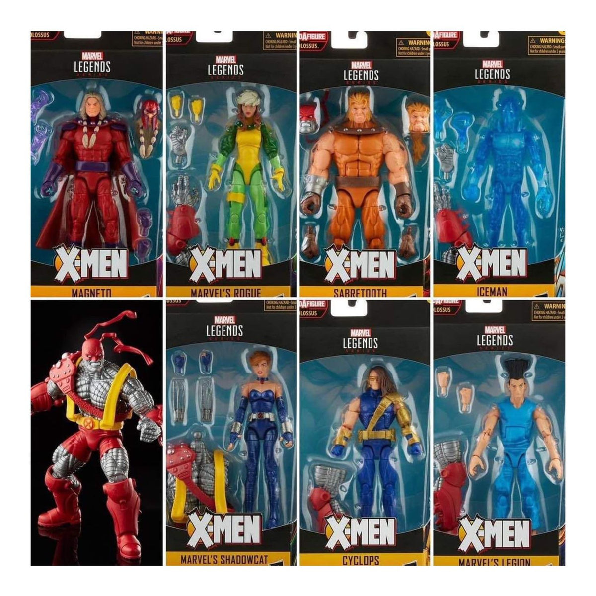 X-Men Marvel Legends Set Cyclops Rogue Legion Colossus BAF