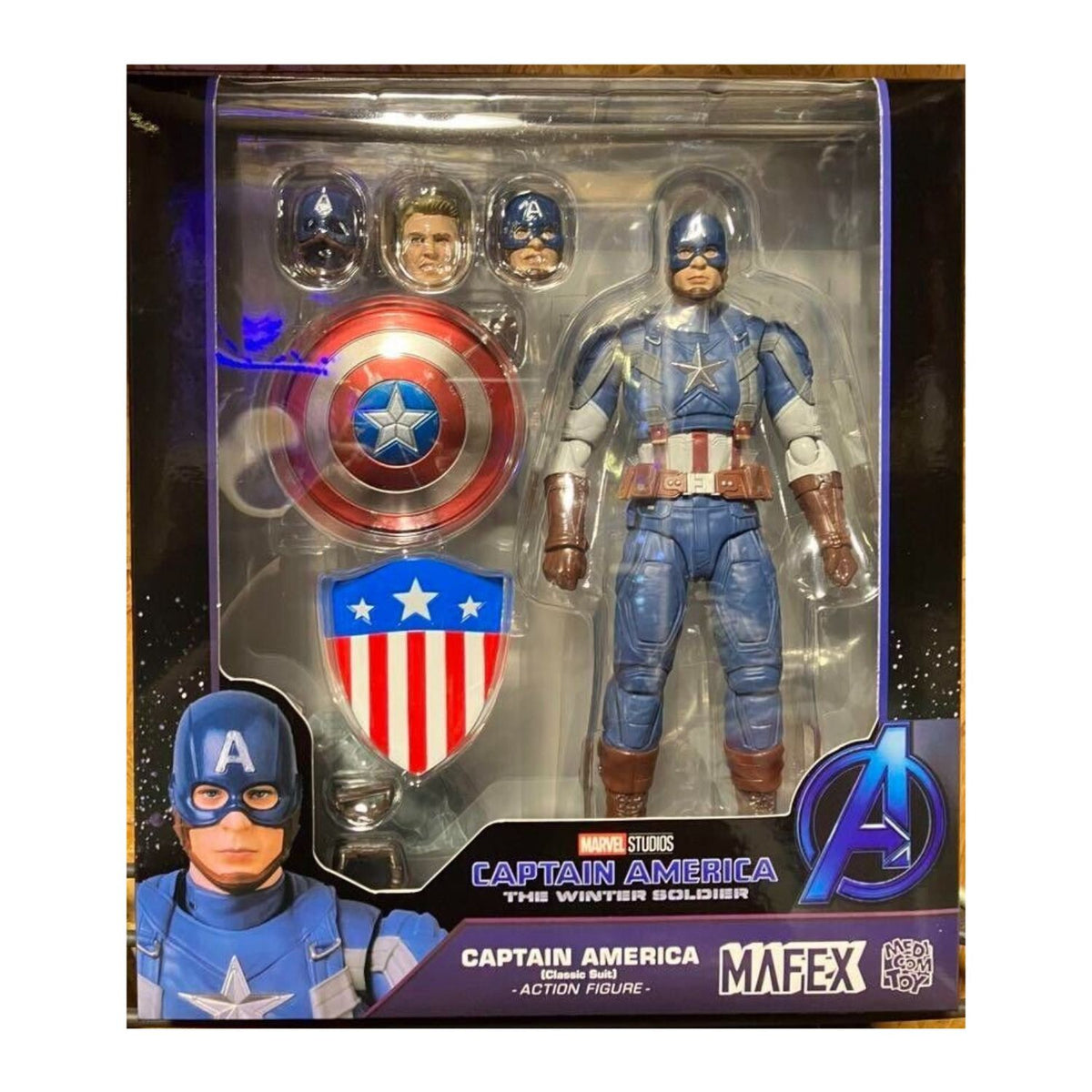 The Winter Soldier MAFEX 220 Capitan America Classic Suit