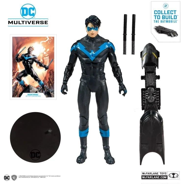 Batgirl Nightwing Batman Who Mcfarlane Baf Batmobile Set