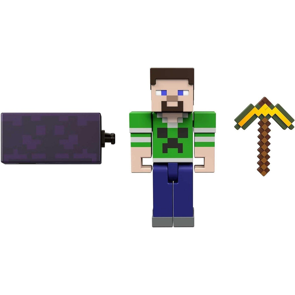 Figura Minecraft Build A Portal Steve Creeper Jersey