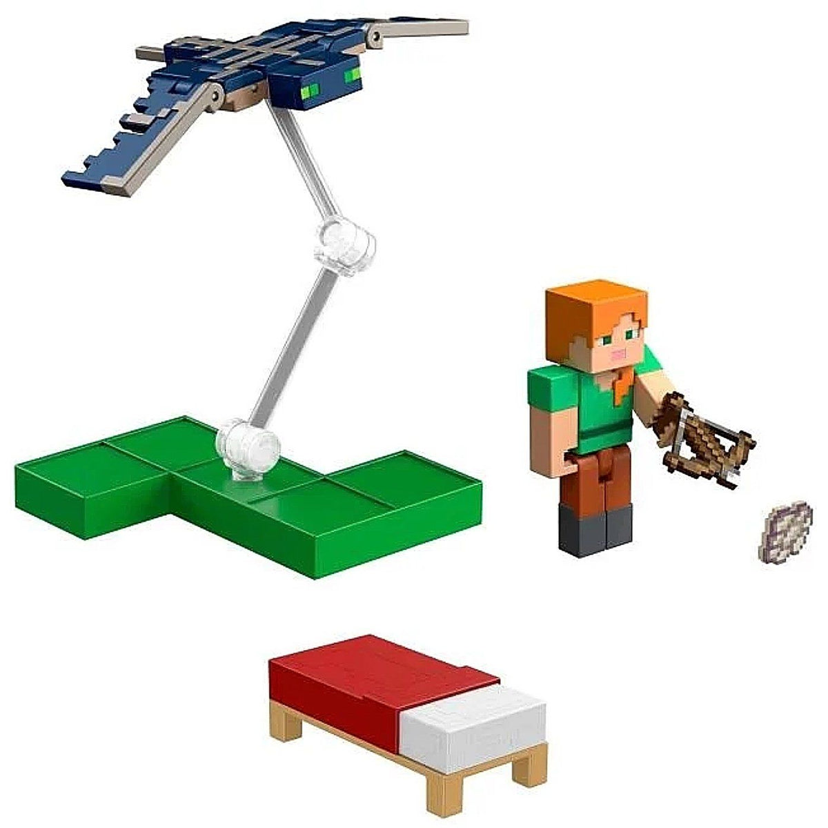 Minecraft Craft-A-Block Alex vs Phantom Core Figure Two-Pack