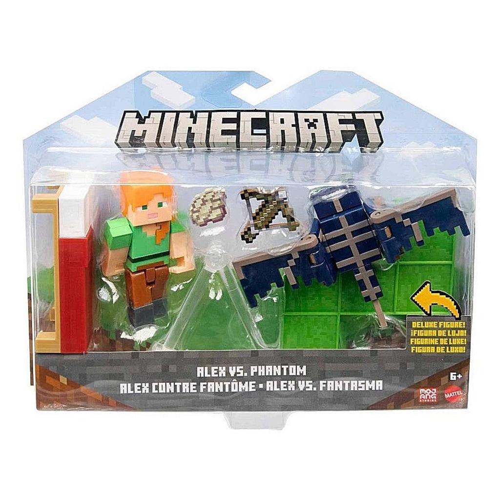 Minecraft Craft-A-Block Alex vs Phantom Core Figure Two-Pack