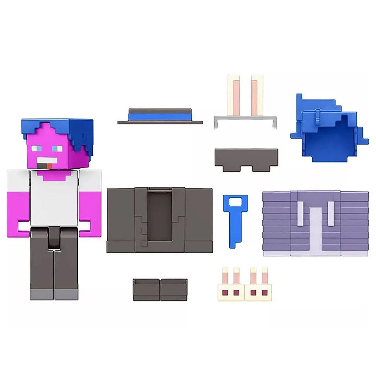 Minecraft Creator Bunny Slippers & Striped Tie Pack