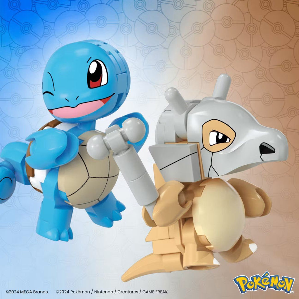 Mega Pokémon Squirtle & Cubone con 45 Bloques o piezas